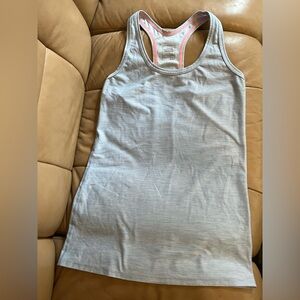 The North Face Racer Tank Baby Blue with Mall white Stripes Size Medium